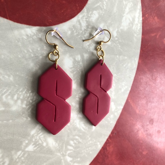 90s Y2K Cool S Polymer Clay Earrings - Picture 2 of 5